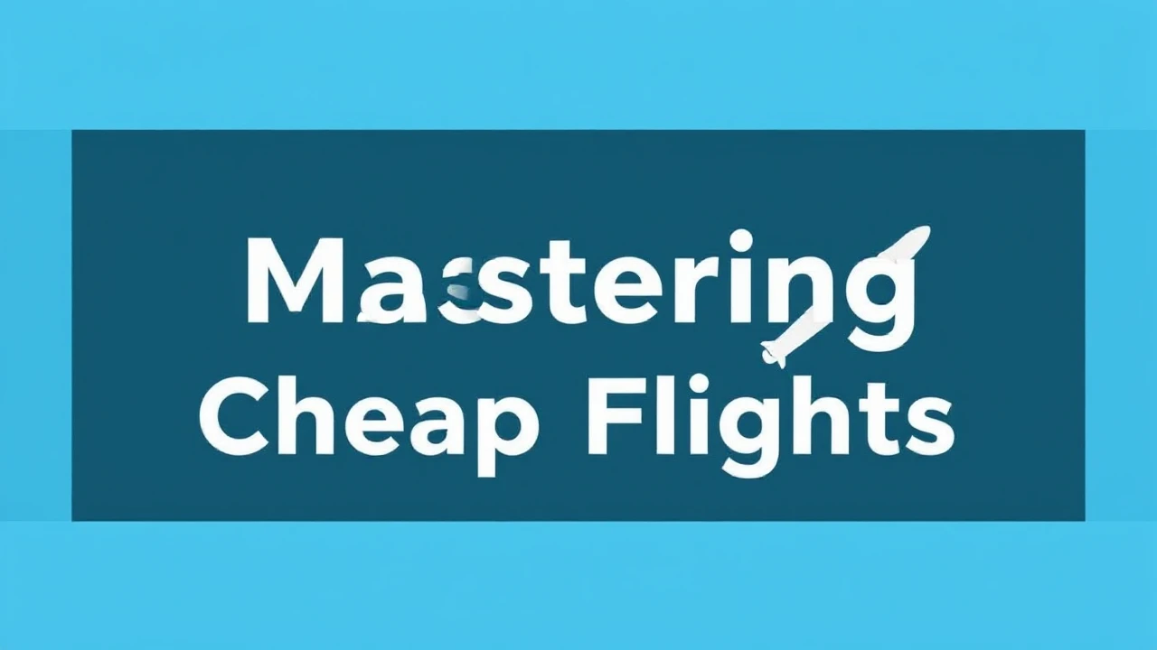Expert Tips on Scoring Deals: Mastering Cheap Flights