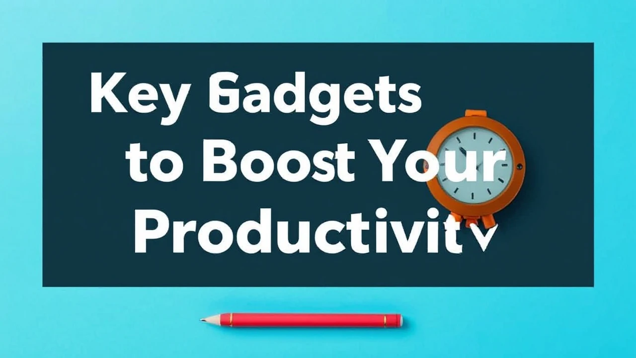Key Gadgets to Boost Your Productivity