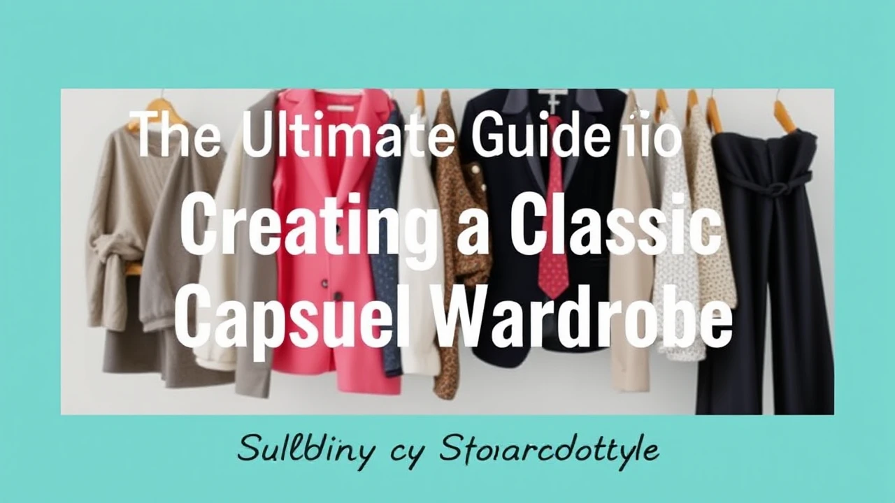 The Ultimate Guide to Creating a Classic Capsule Wardrobe