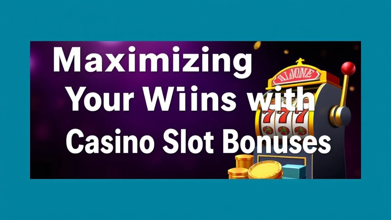 Maximizing Your Wins with Casino Slot Bonuses