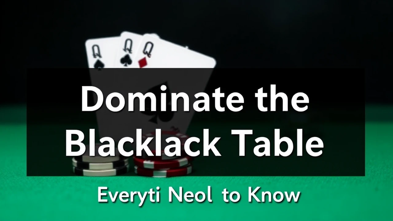 Dominate the Blackjack Table: Everything You Need to Know