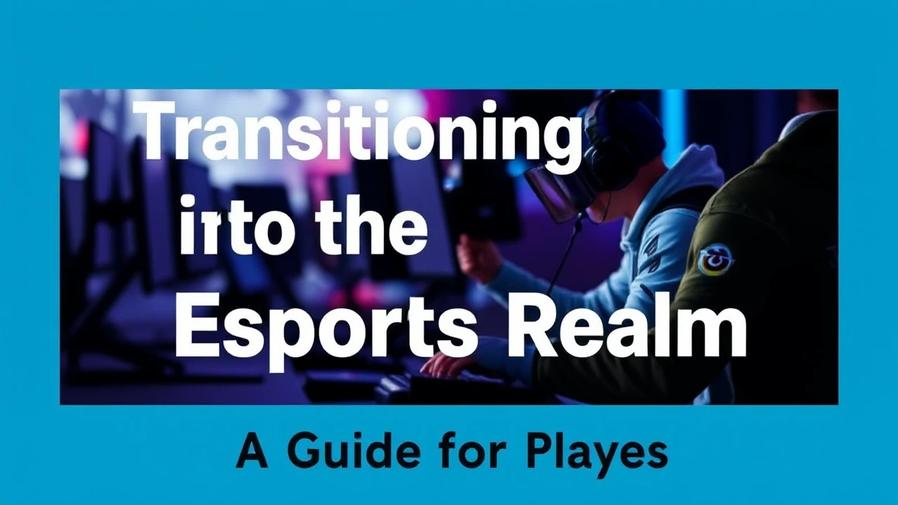 Transitioning into the Esports Realm: A Guide for Players