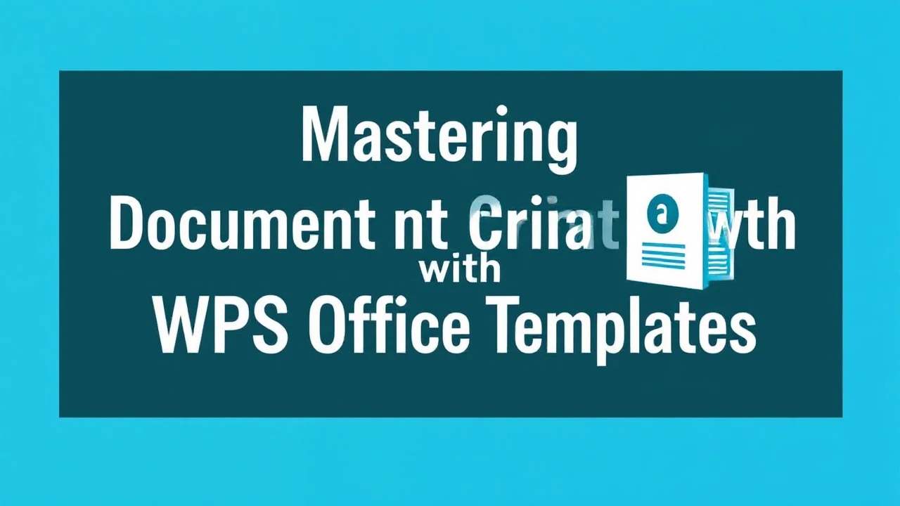 Mastering Document Creation with WPS Office Templates