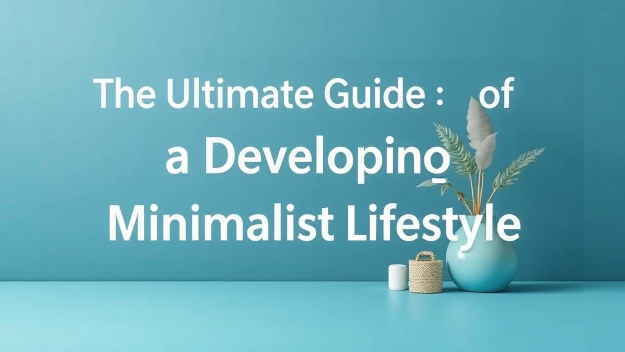 The Ultimate Guide of Developing a Minimalist Lifestyle