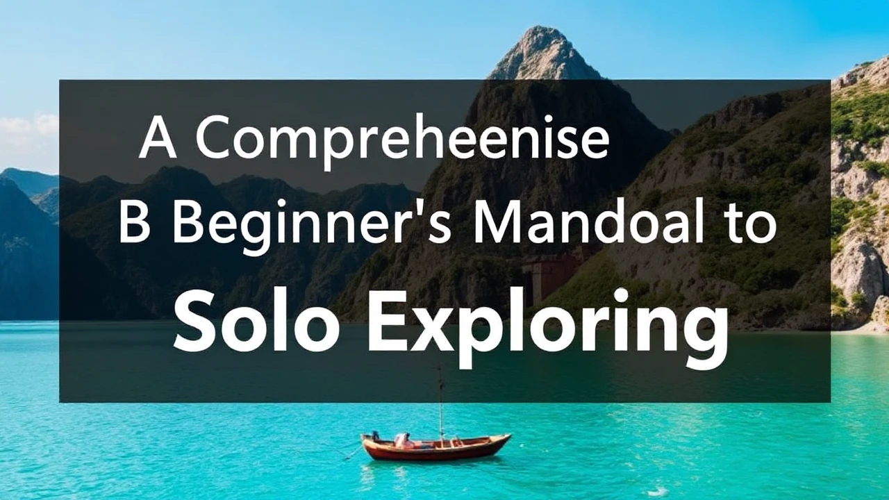 A Comprehensive Beginner's Manual to Solo Exploring