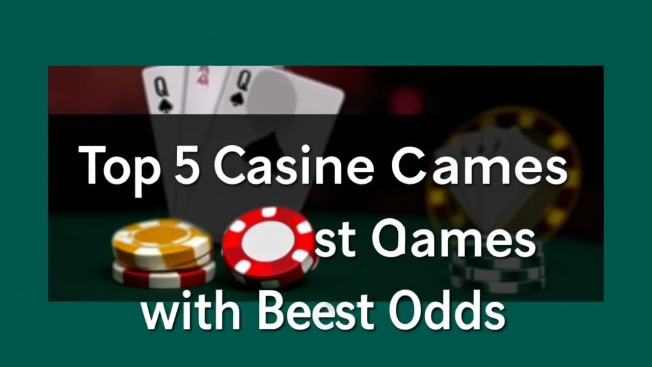 Unveiling the Top 5 Casino Games with the Best Odds