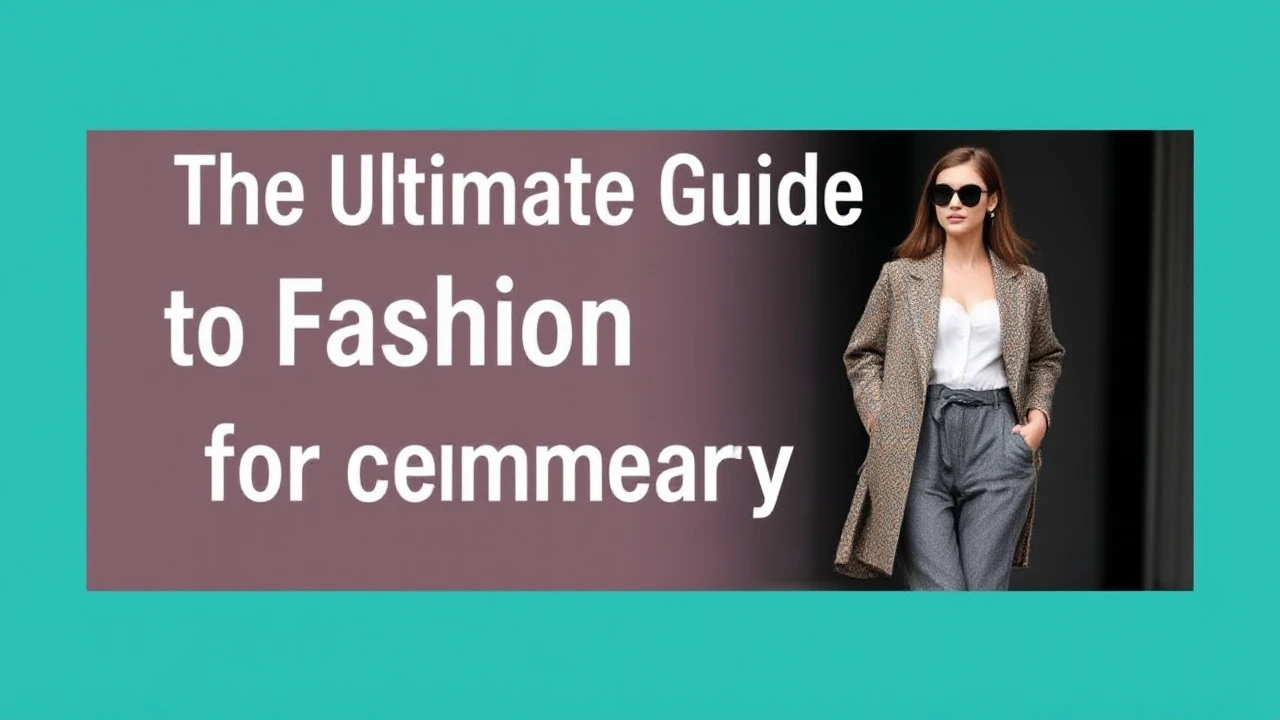 The Ultimate Guide to Fashion Trends for Contemporary Females