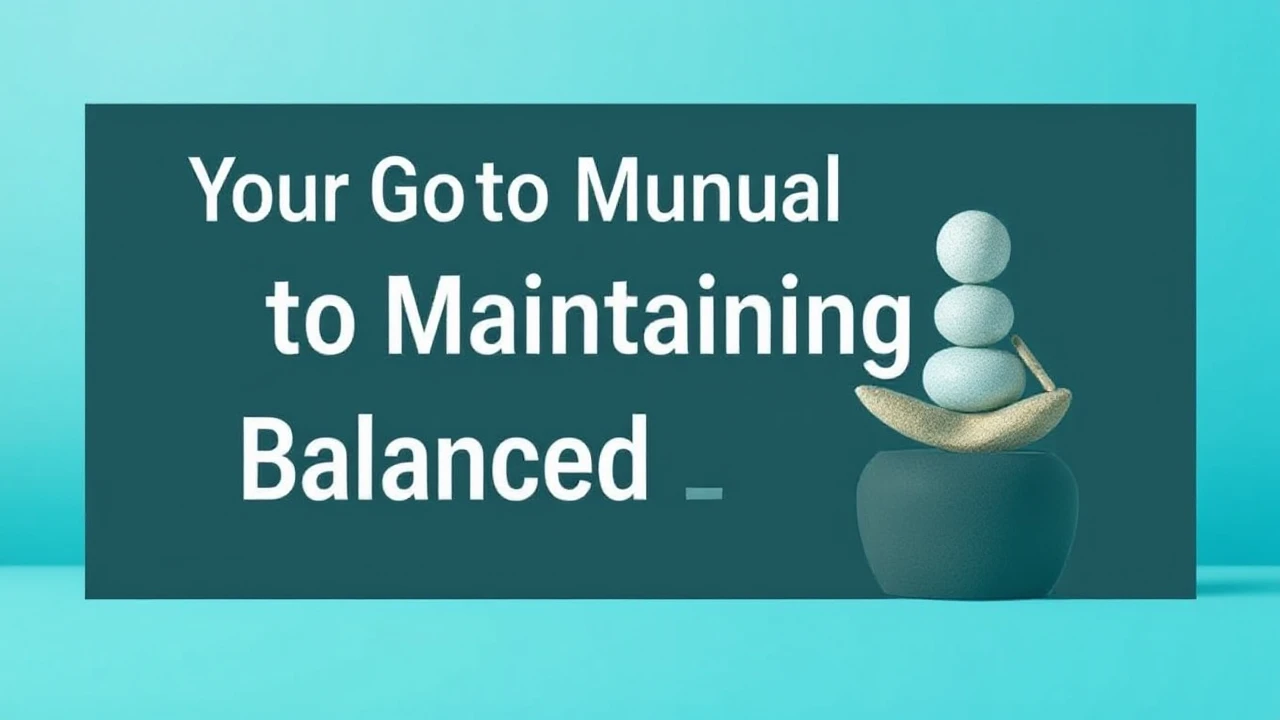 Your Go-To Manual to Maintaining a Balanced Lifestyle