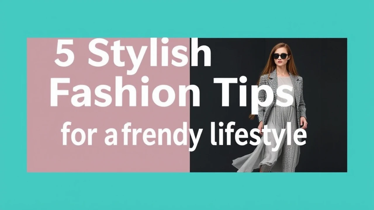 5 Stylish Fashion Tips for a Trendy Lifestyle