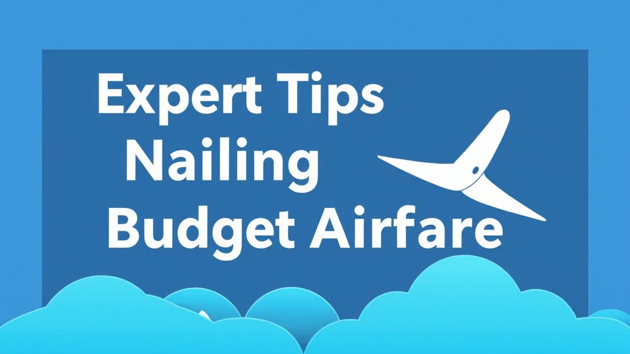 Expert Tips on Scoring Deals: Nailing Budget Airfare