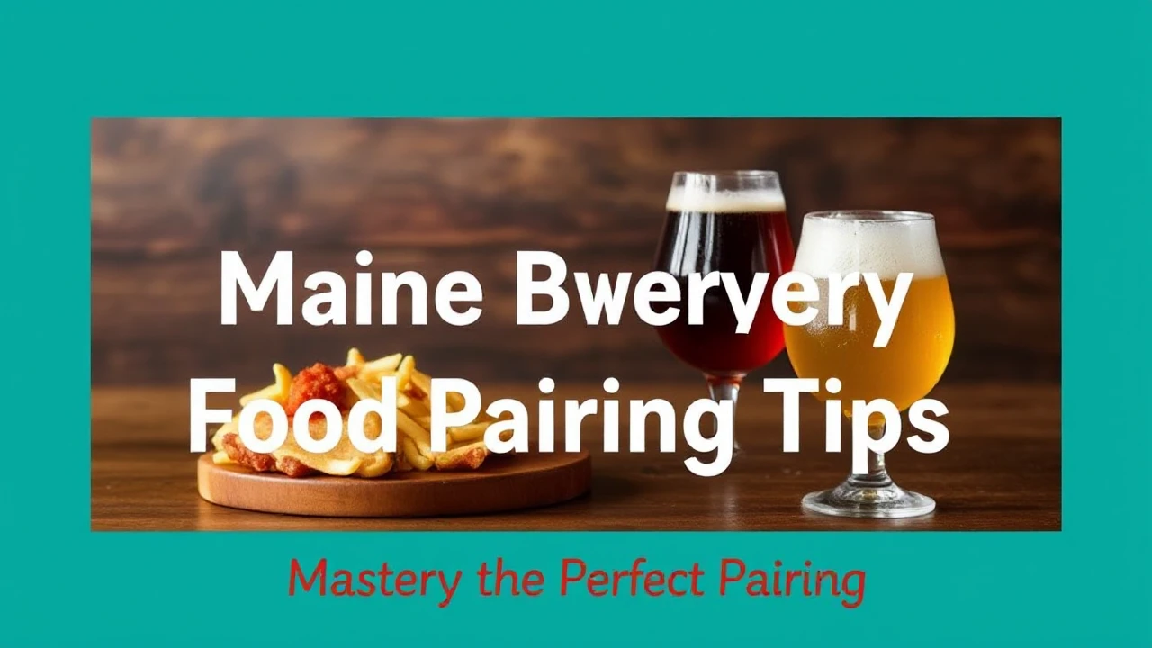 Going Beyond the Pint: Maine Brewery Food Pairing Tips