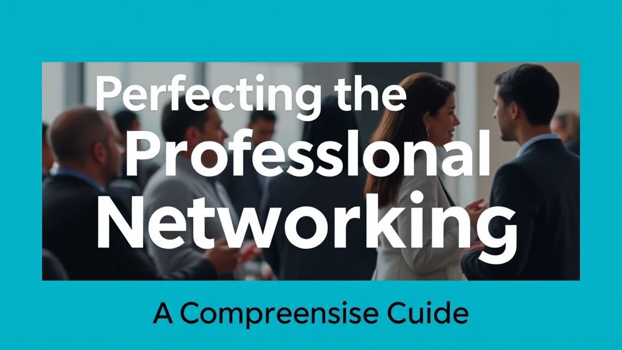Perfecting the Art of Professional Networking: A Comprehensive Guide