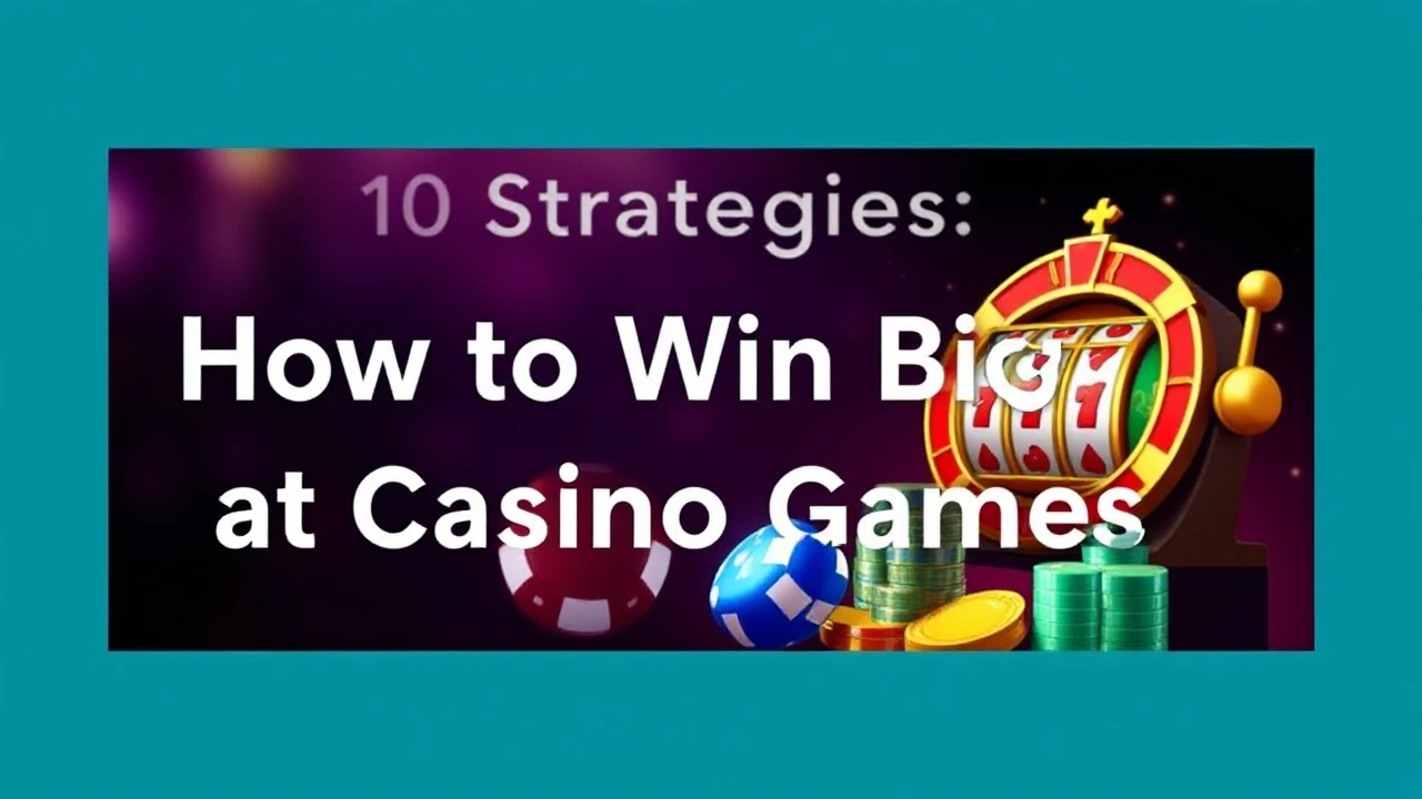 Top 10 Strategies: How to Win Big at Casino Games