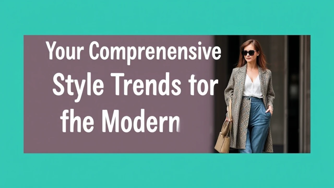 Your Comprehensive Handbook to Style Trends for the Modern Woman