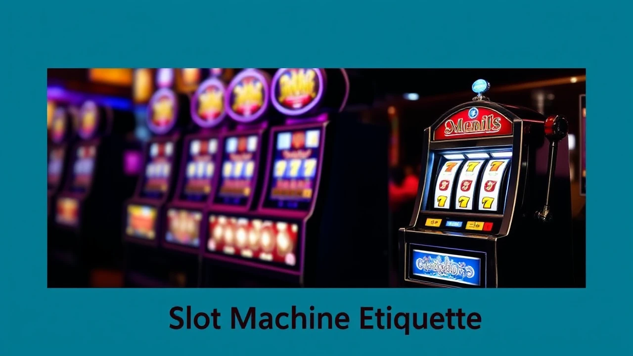 Nailing the Art of Slot Machine Etiquette