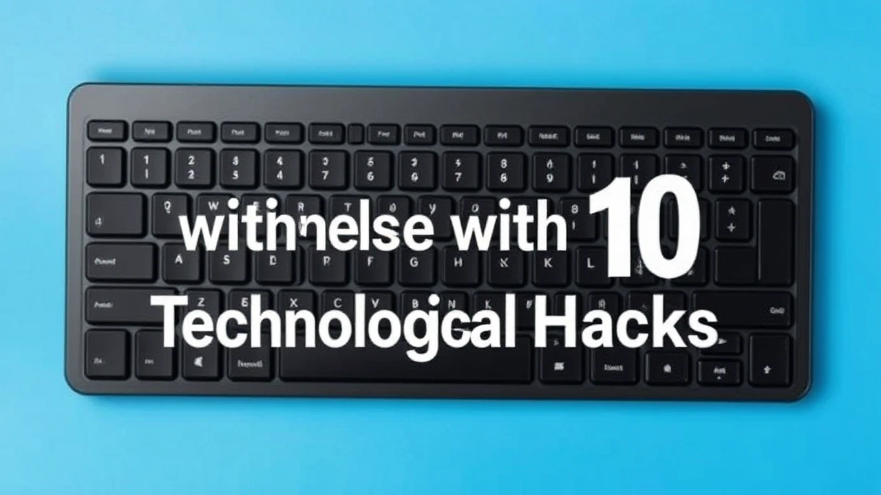 Boost Your Efficiency with These 10 Technological Hacks