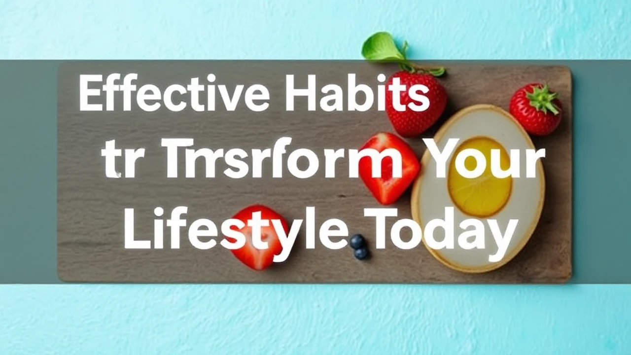 Effective Habits to Transform Your Lifestyle Today
