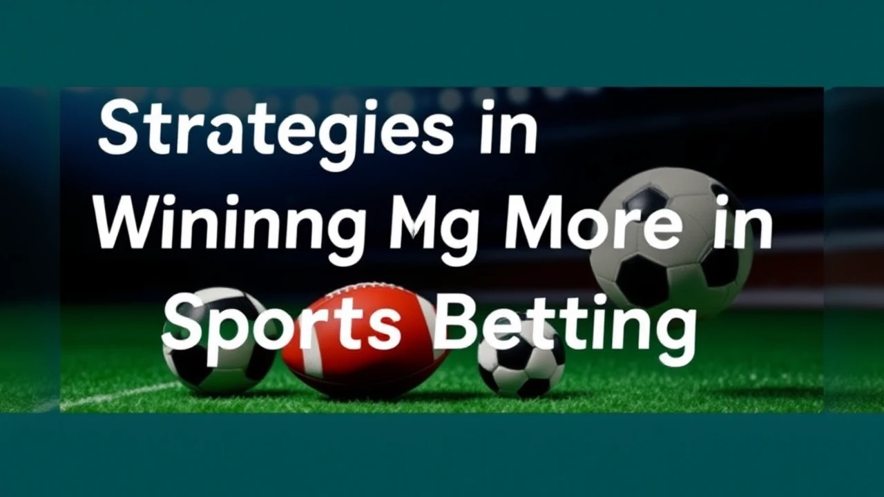 Strategies In Winning More In Sports Betting