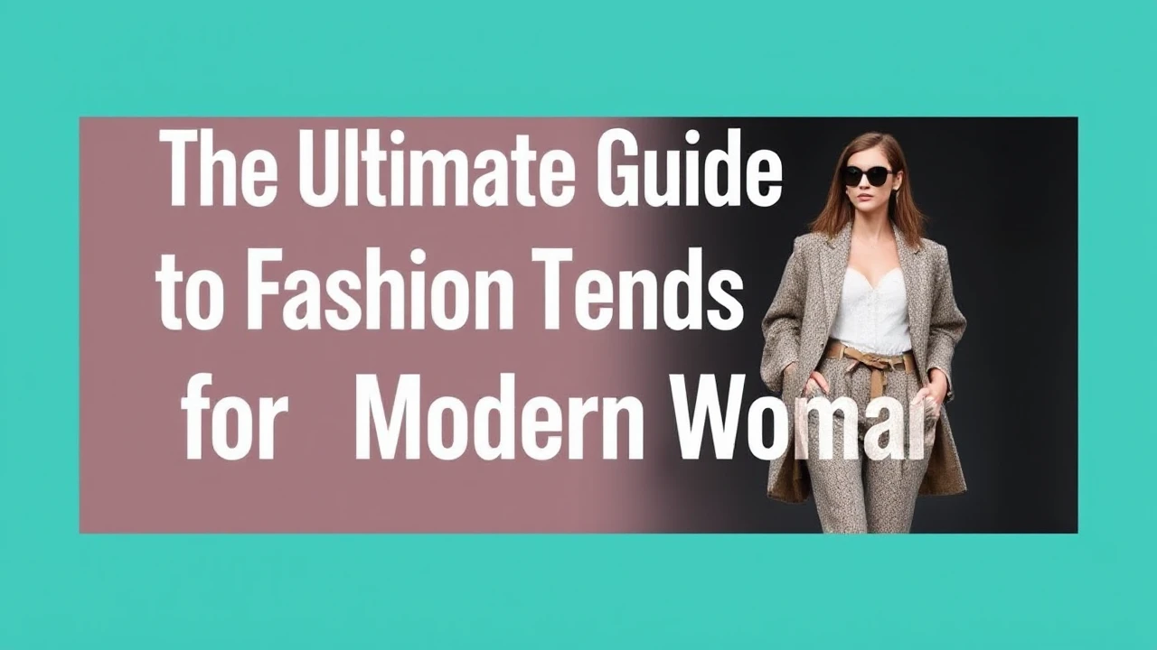 The Ultimate Guide to Fashion Trends for the Modern Woman
