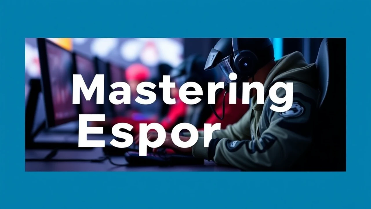 Mastering Esports: An Amateur's Introduction to Competitive Gaming