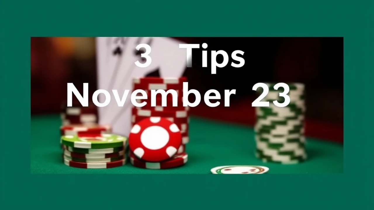 3 Fast Tips November 23 Baccarat