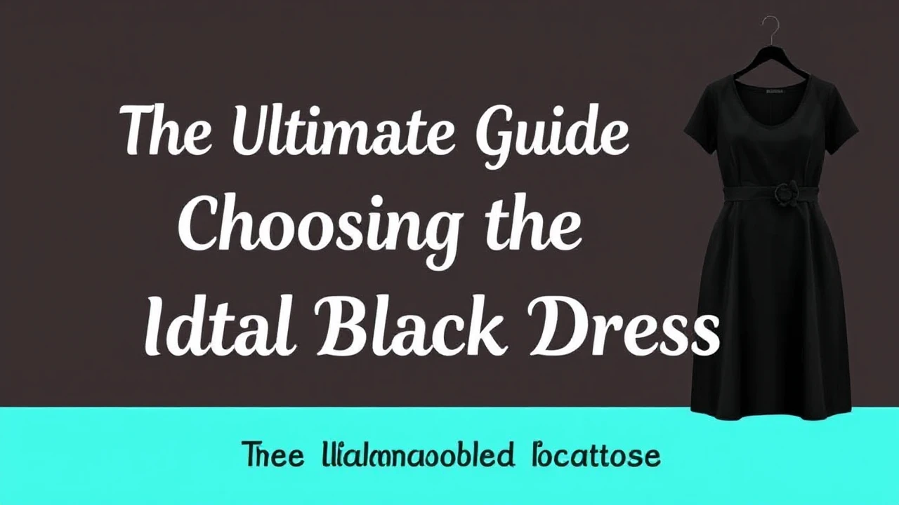 The Ultimate Guide of Choosing the Ideal Little Black Dress