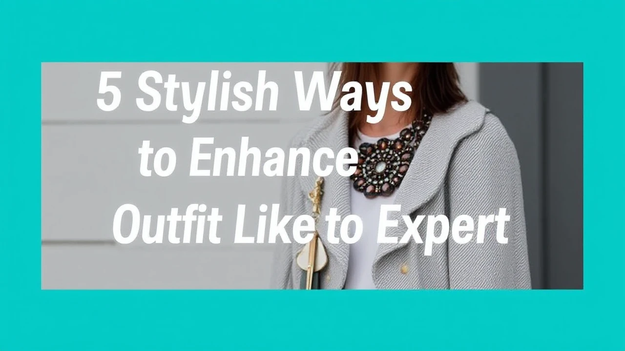 5 Stylish Ways to Enhance Your Outfit Like an Expert