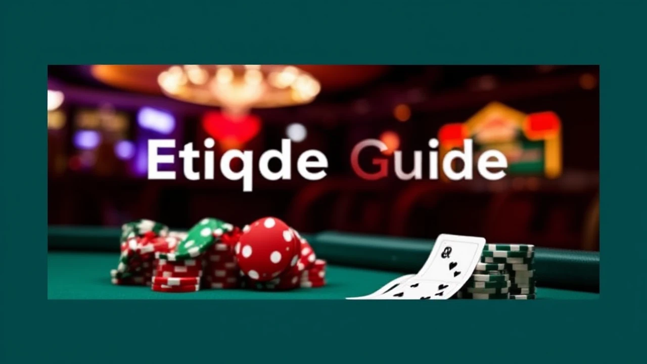 The Etiquette Guide for Casino Goers: Key Tips to Keep in Mind