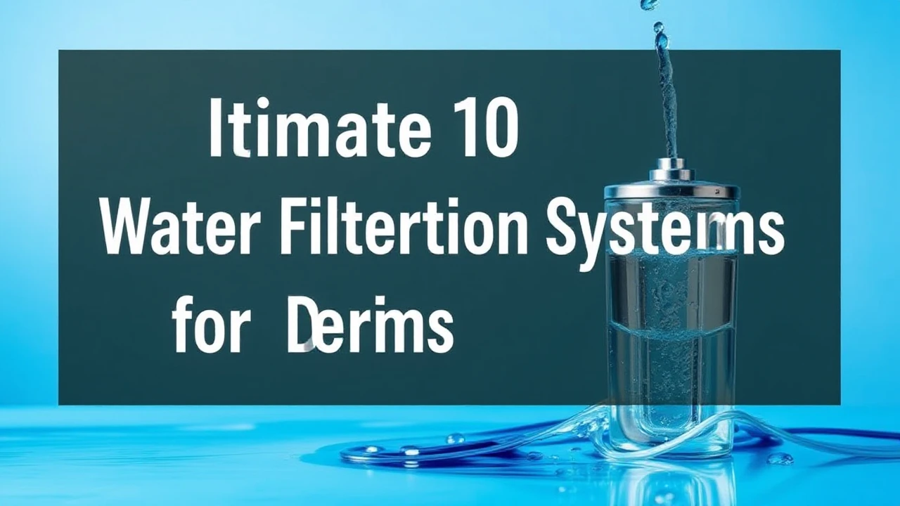 Ultimate 10 Water Filtration Systems for Pure Drinking Water