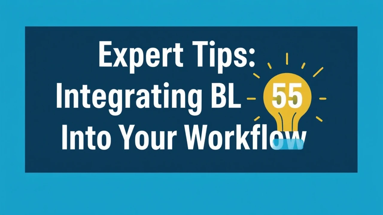 Expert Tips: Integrating BL555 Into Your Workflow