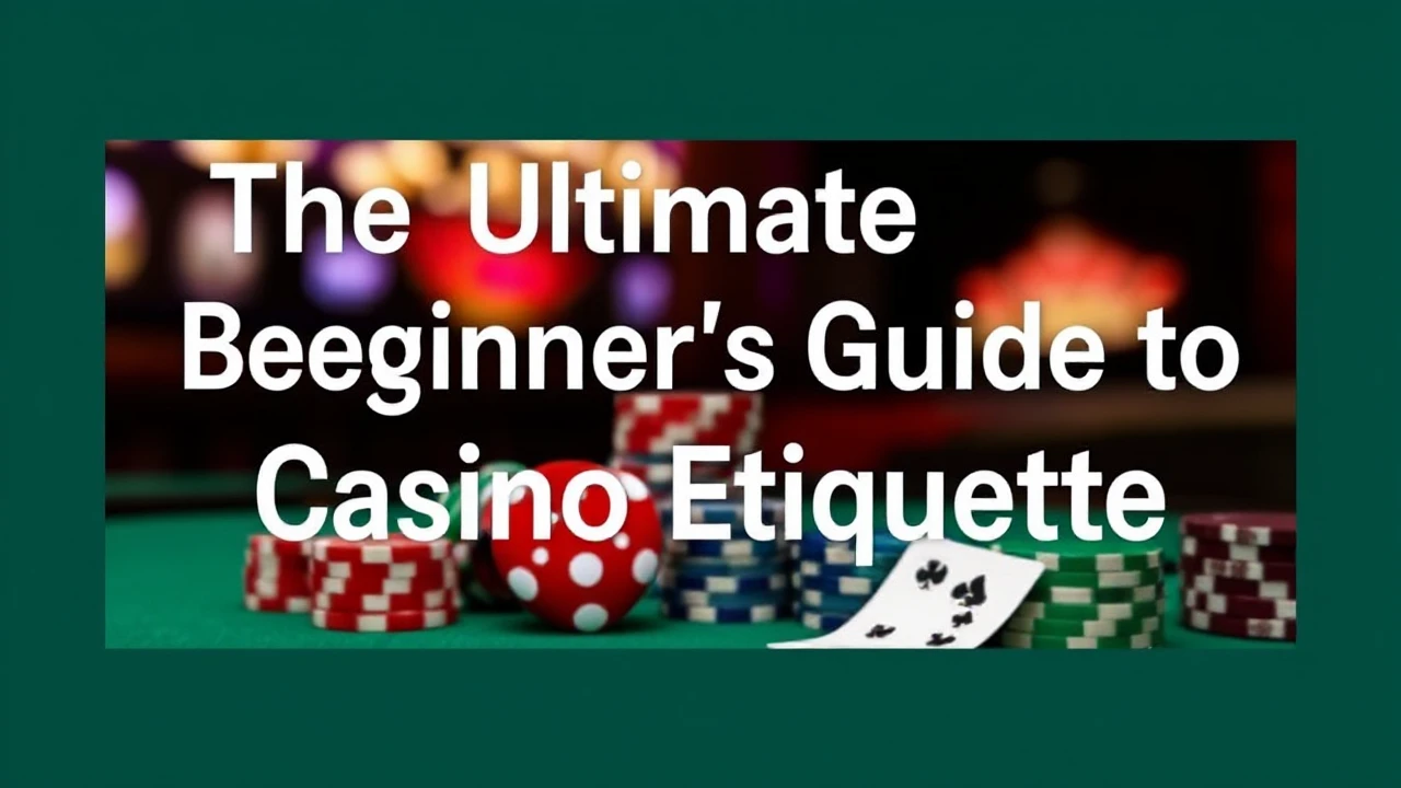 The Ultimate Beginner's Guide to Casino Etiquette