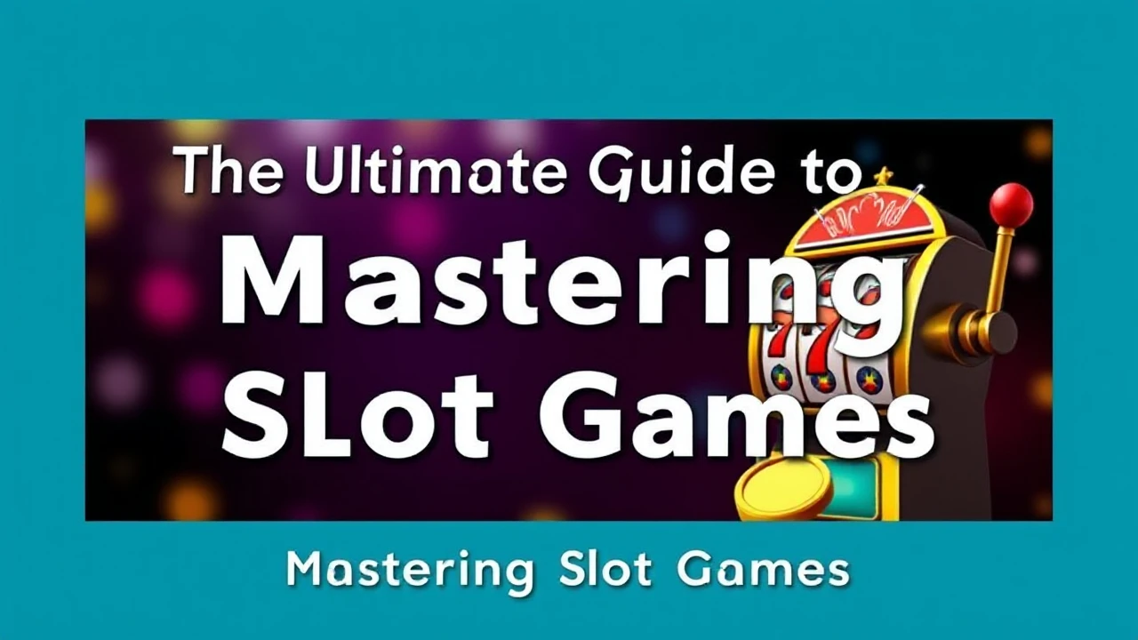 The Ultimate Guide to Mastering Slot Games: Tips, Strategies, and Winning Secrets