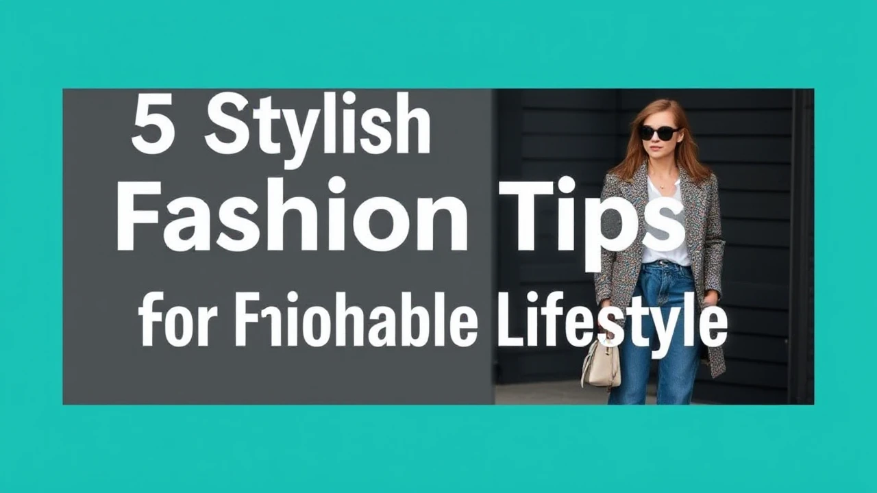 5 Stylish Fashion Tips for a Fashionable Lifestyle