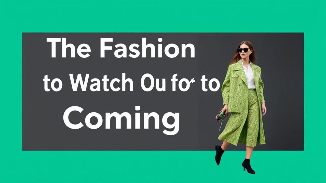 The Fashion Trends to Watch Out for in the Coming Year