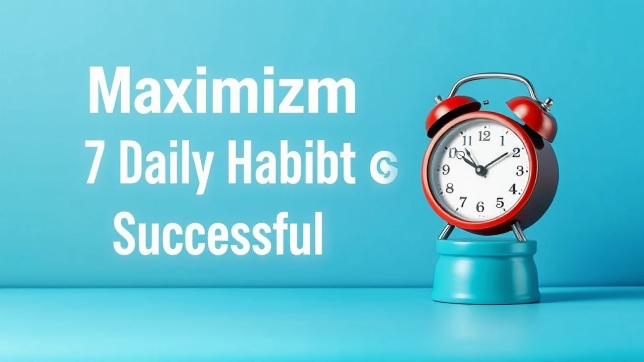 Maximizing Productivity: 7 Daily Habits of Successful Individuals