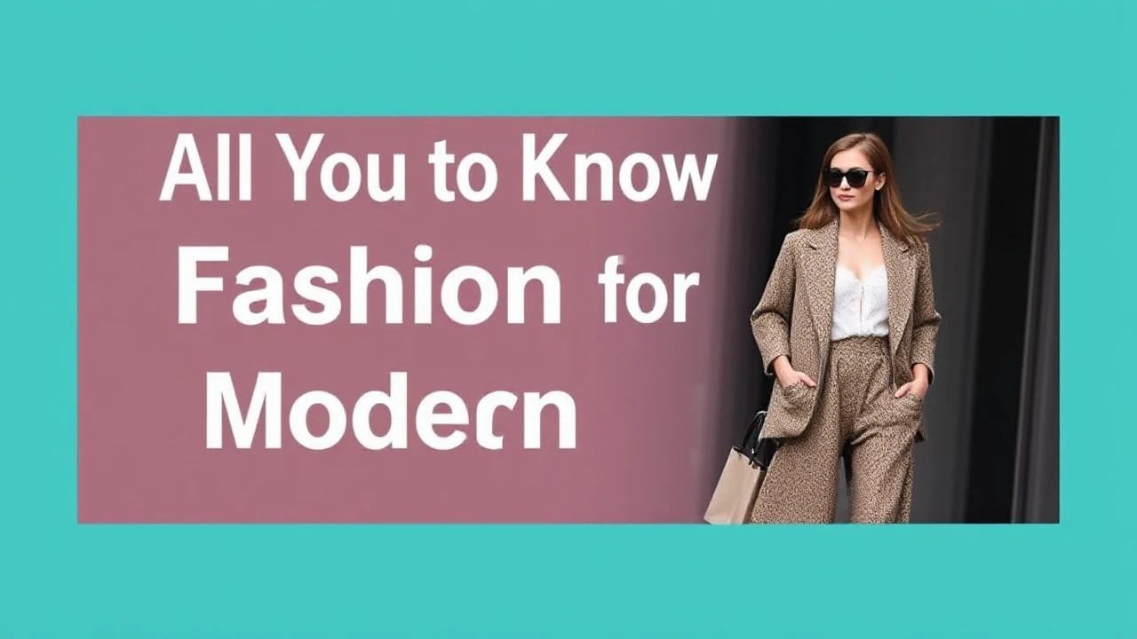 All You Need to Know to Latest Fashion for the Modern Woman