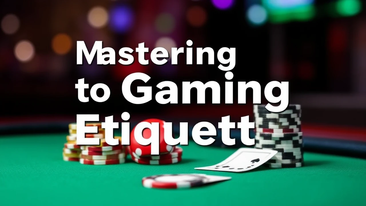 Mastering to Gaming Etiquette