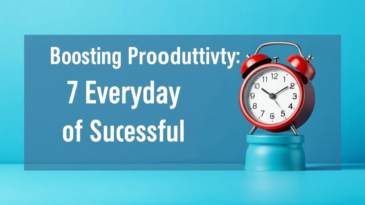 Boosting Productivity: 7 Everyday Habits of Successful Individuals