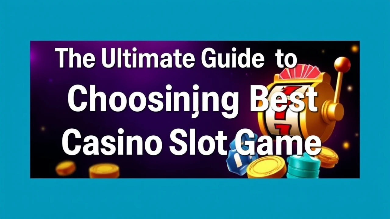 The Ultimate Guide to Choosing the Best Casino Slot Game