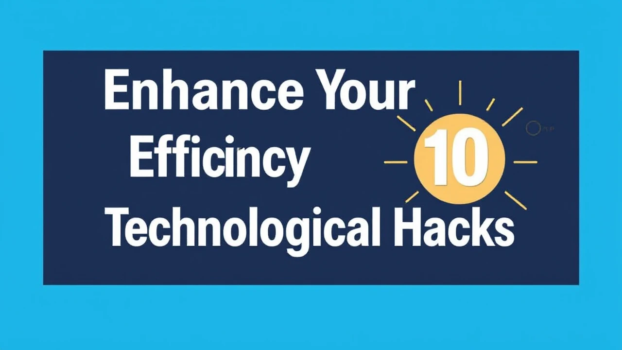 Enhance Your Efficiency with These 10 Technological Hacks