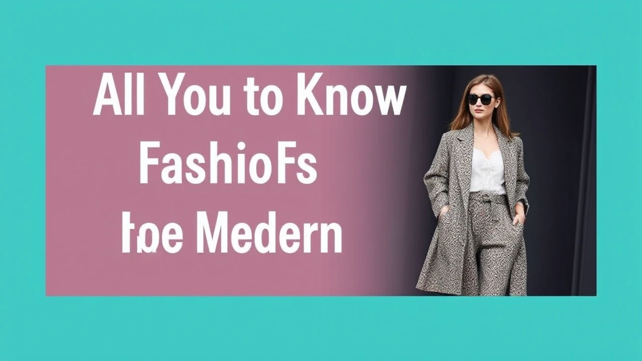 All You Need to Know to Latest Fashion for the Modern Woman