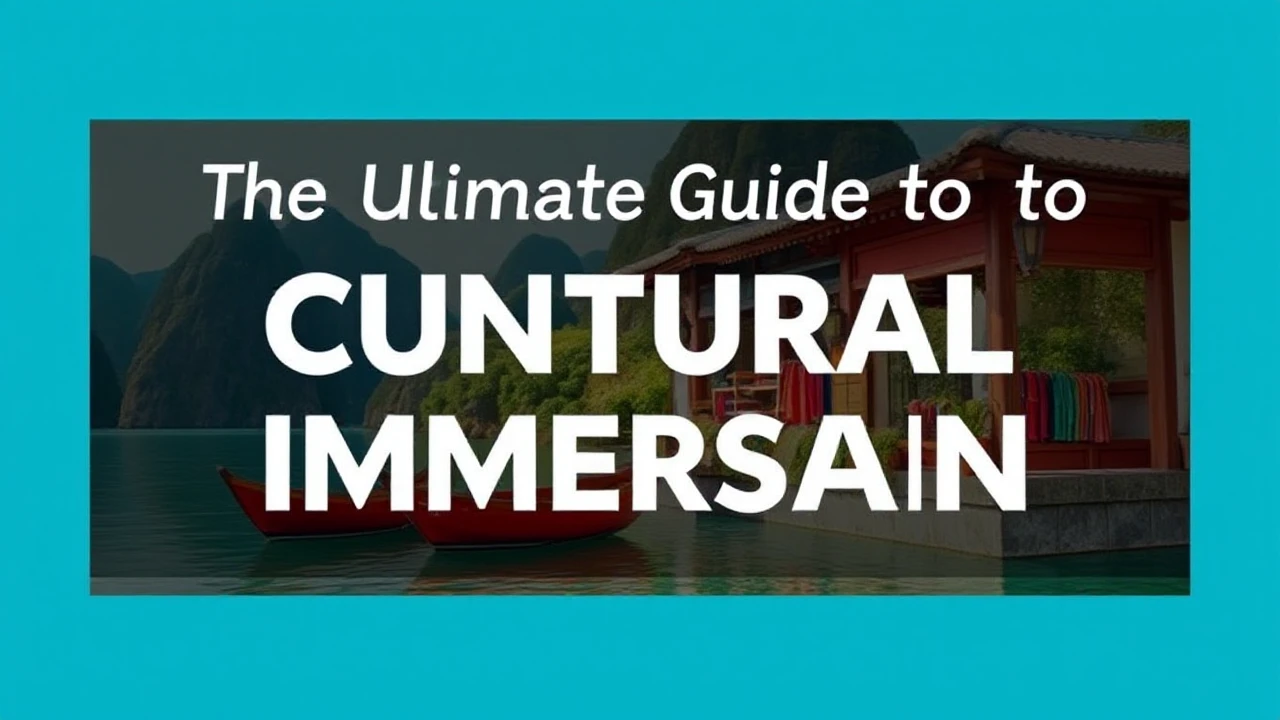 The Ultimate Guide to Cultural Immersion: Embracing Local Traditions While Traveling