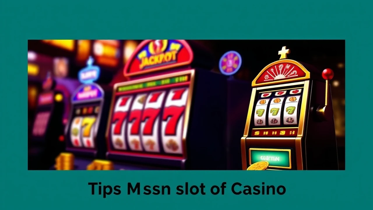 Tips Meraih Jackpot di Mesin Slot Casino
