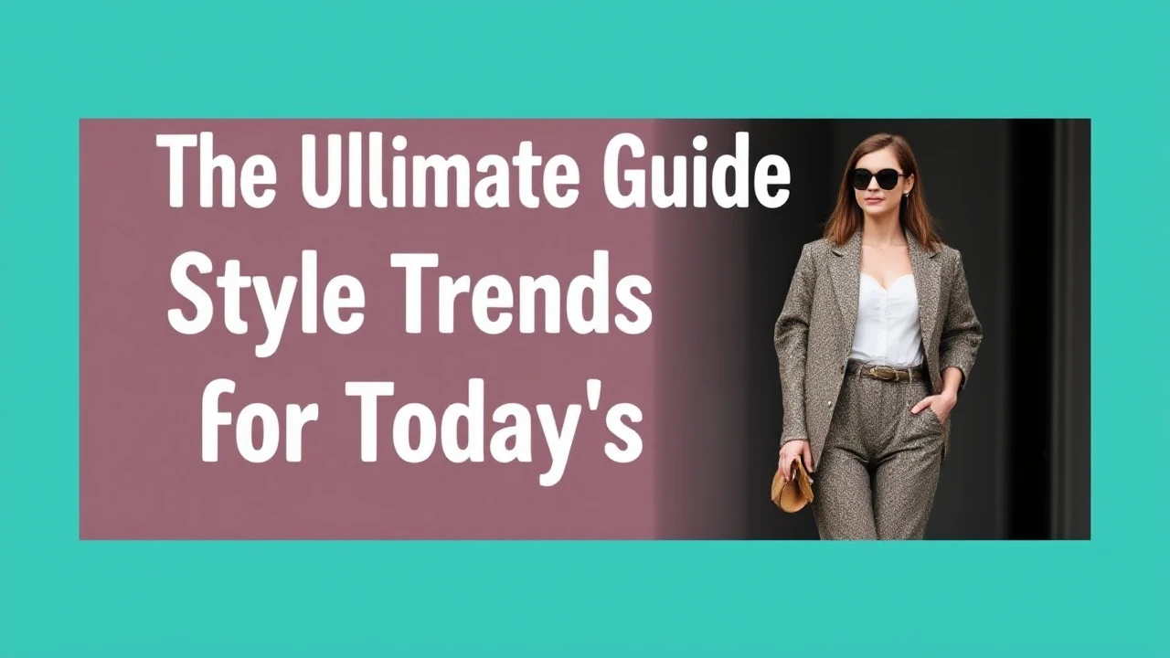 The Ultimate Guide to Style Trends for Today's Woman