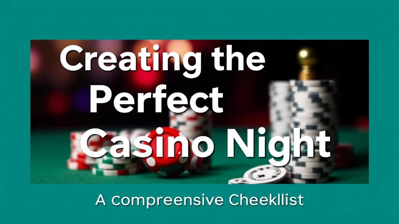 Creating the Perfect Casino Night: A Comprehensive Checklist