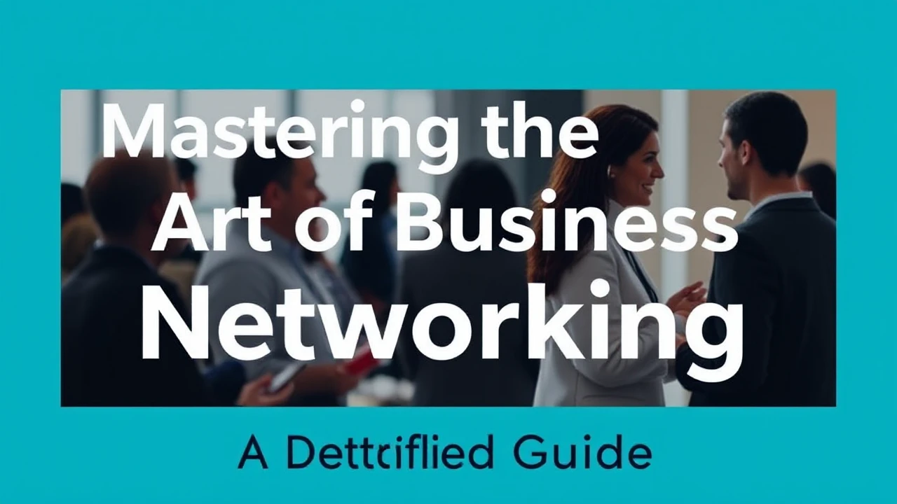 Mastering the Art of Business Networking: A Detailed Guide