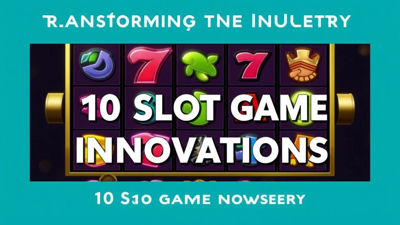 Transforming the Industry: 10 Slot Game Innovations