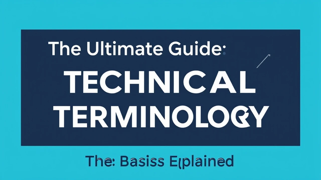 The Ultimate Guide Technical Terminology: The Basics Explained