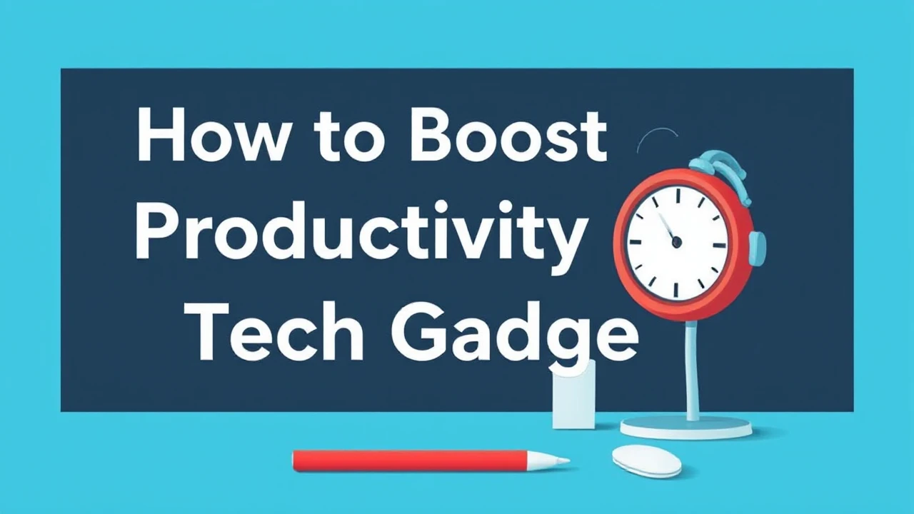How to Boost Productivity with Tech Gadgets