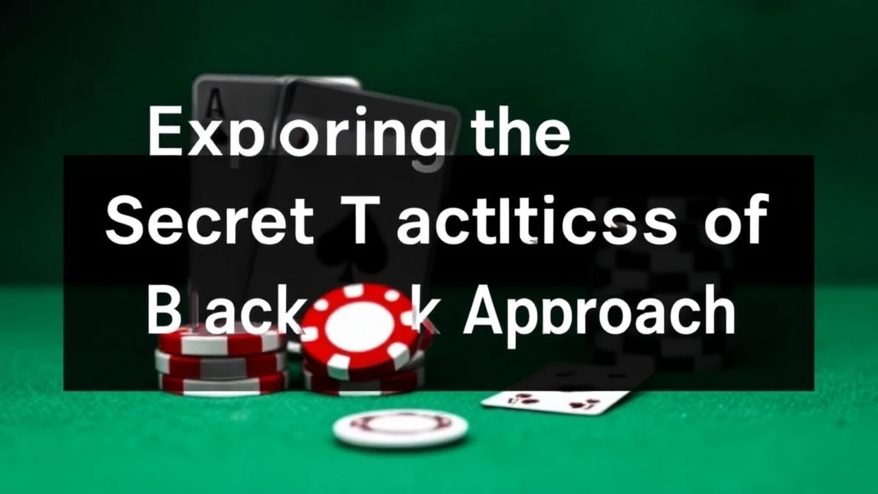 Exploring the Secret Tactics of Blackjack Approach